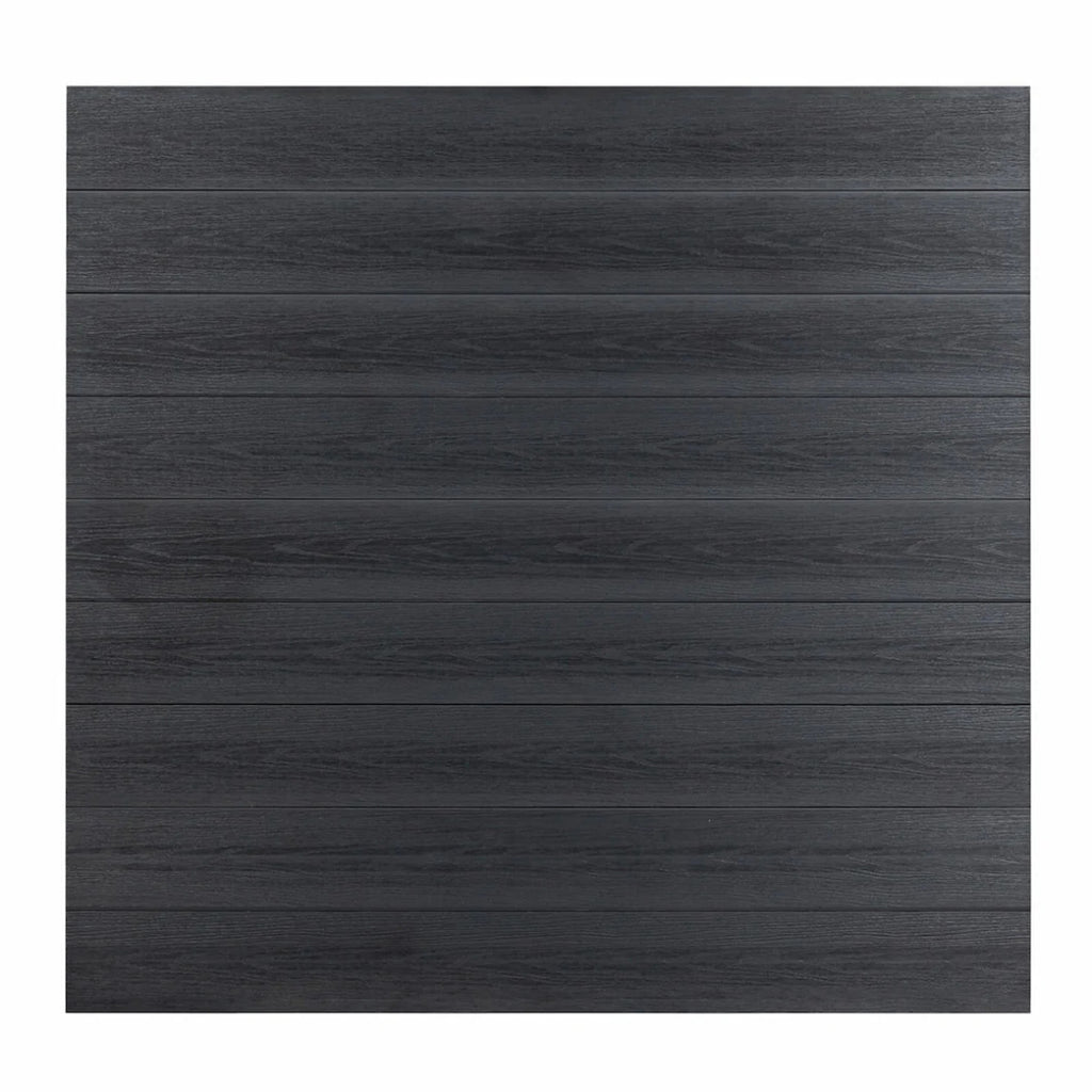 WPC Zaun Komplettset - anthrazit - 180 × 180 cm - inkl. Zubehör