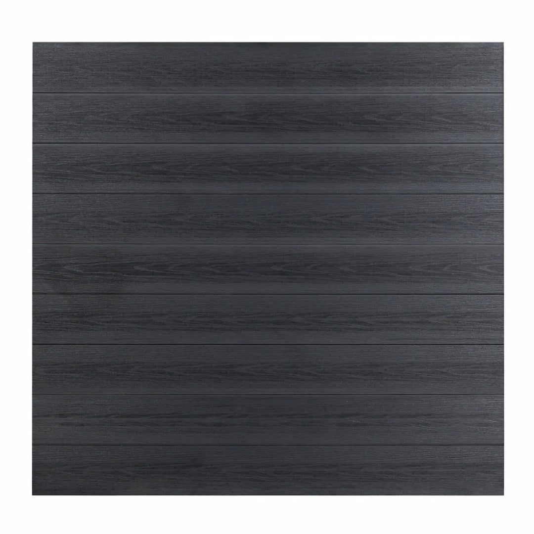 WPC Zaun Komplettset - anthrazit - 180 × 180 cm - inkl. Zubehör