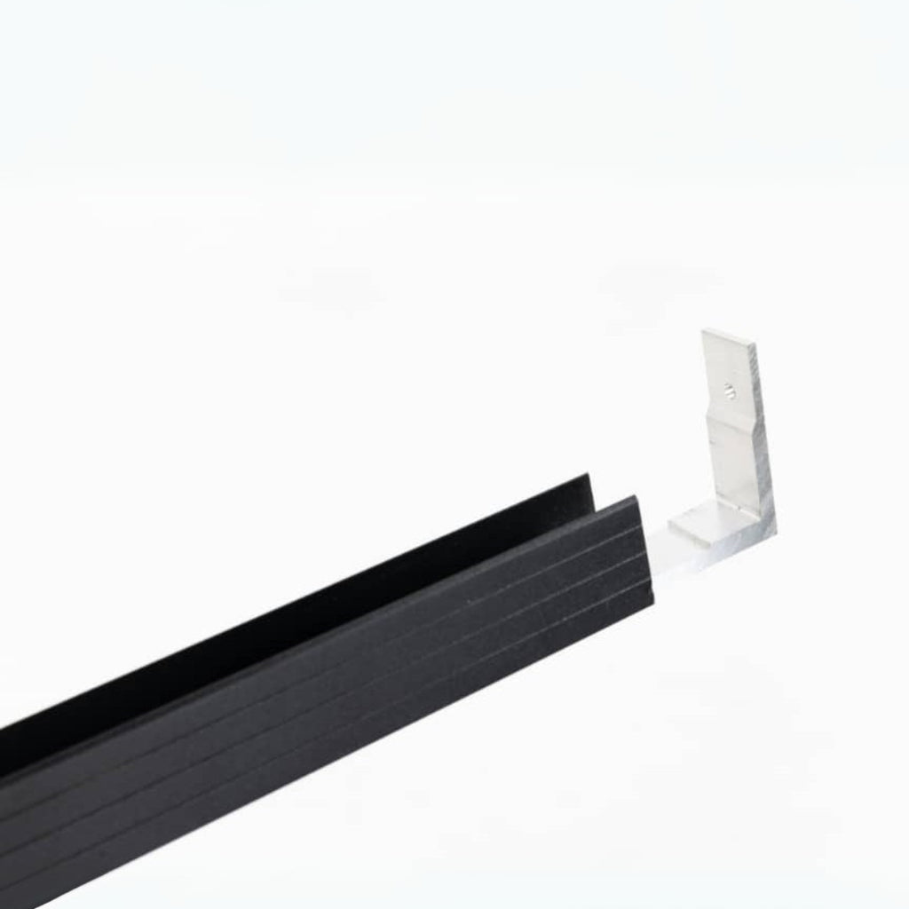 WPC Zaun Komplettset - anthrazit - 180 × 180 cm - inkl. Zubehör