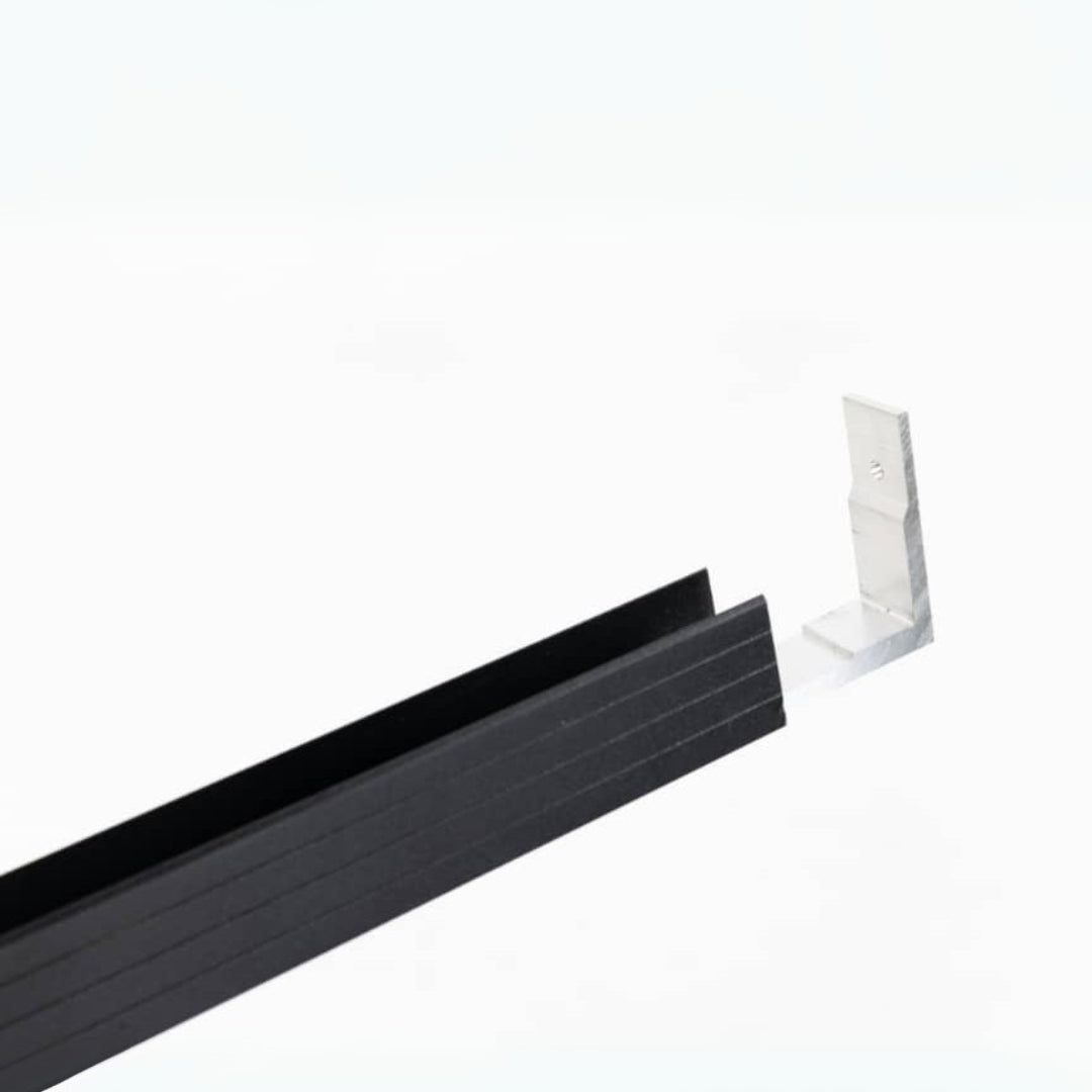 WPC Zaun Komplettset - anthrazit - 180 × 180 cm - inkl. Zubehör